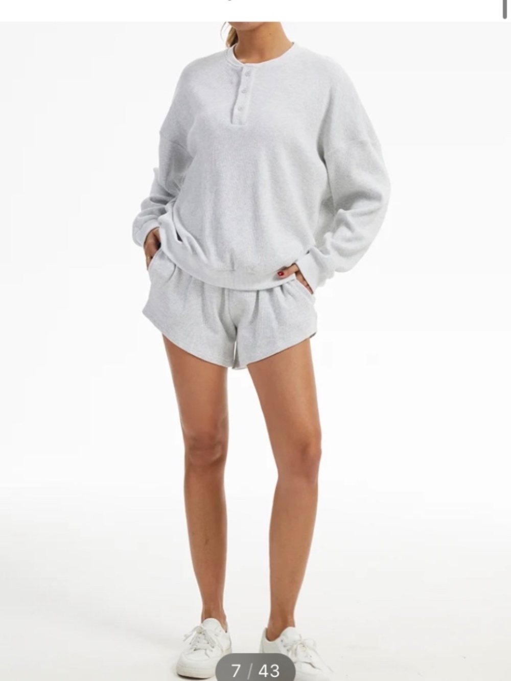 NWT Oversized Waffle Knit Lounge Set (Medium) - Picture 9 of 12